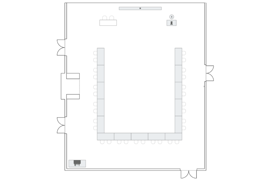 U Shaped Classroom setup